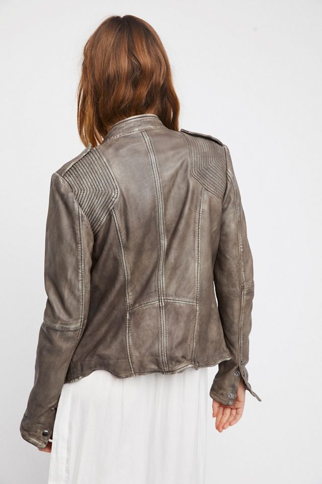 Rumpled Leather Blazer #2