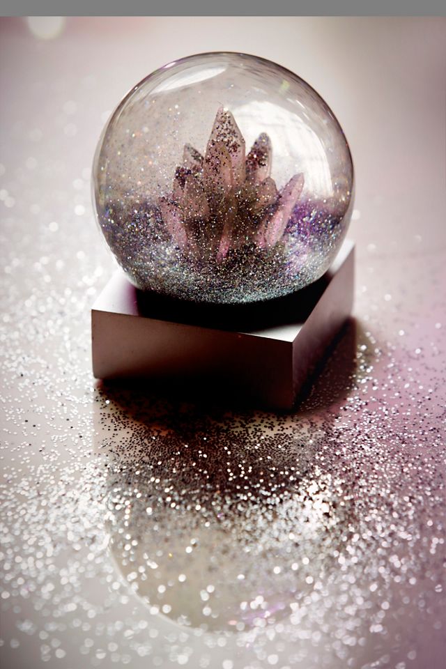 Crystals Snow Globe