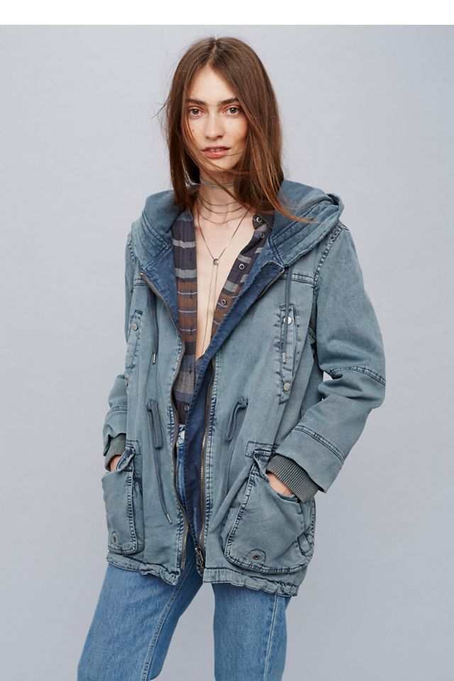 Solid Knit Mixed Cargo Jacket Free People