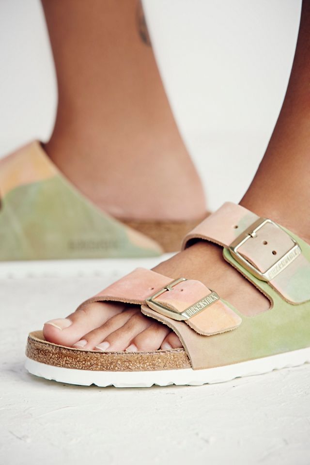 tie dye birkenstocks