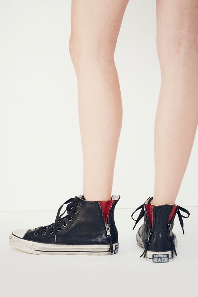 John Varvatos Back Zip Hi Top Chucks #5