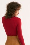 Seamless Solid Deep V