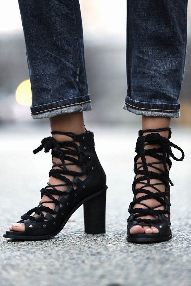 Pember Lace-Up Heel