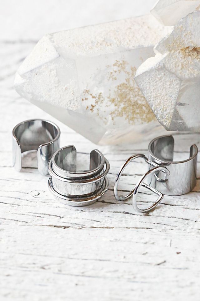 Thick Bar Ring Set #3