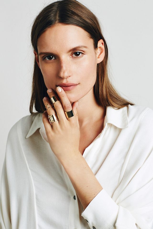 Thick Bar Ring Set #2