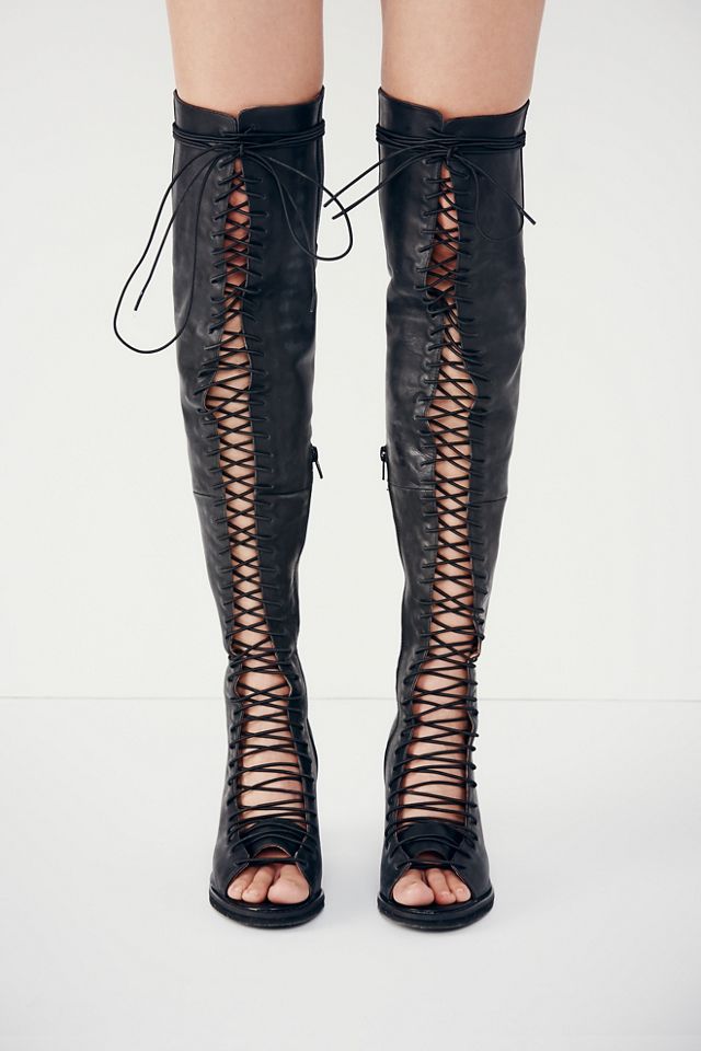 Palazzo Thigh High Heel #2