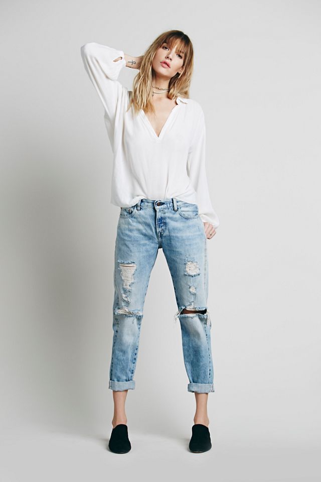 Levi's 505 Customised Boyfriend Destroyed