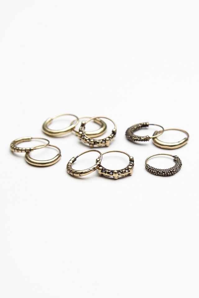 Etched Hair Ring Set #1
