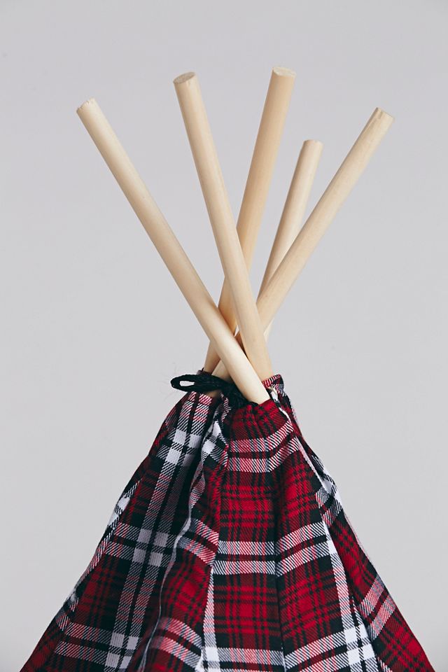 Fireside Plaid Tipi #3