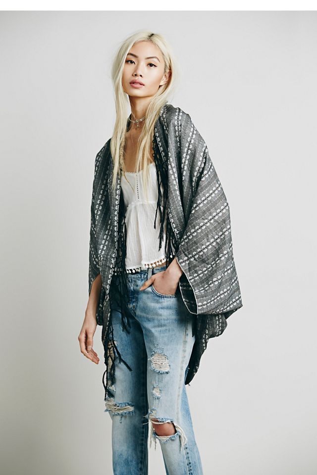 Jaquard Sammy Kimono | Free People UK