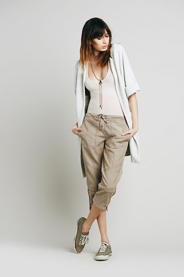 Structured Hi-tech Cropped Pants #1