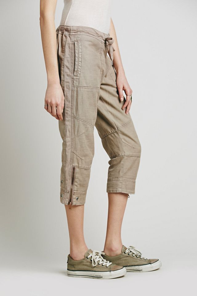 Structured Hi-tech Cropped Pants #4