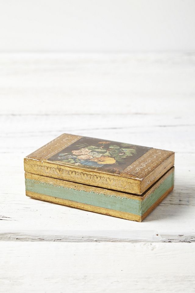 Vintage Wooden Jewelry Box