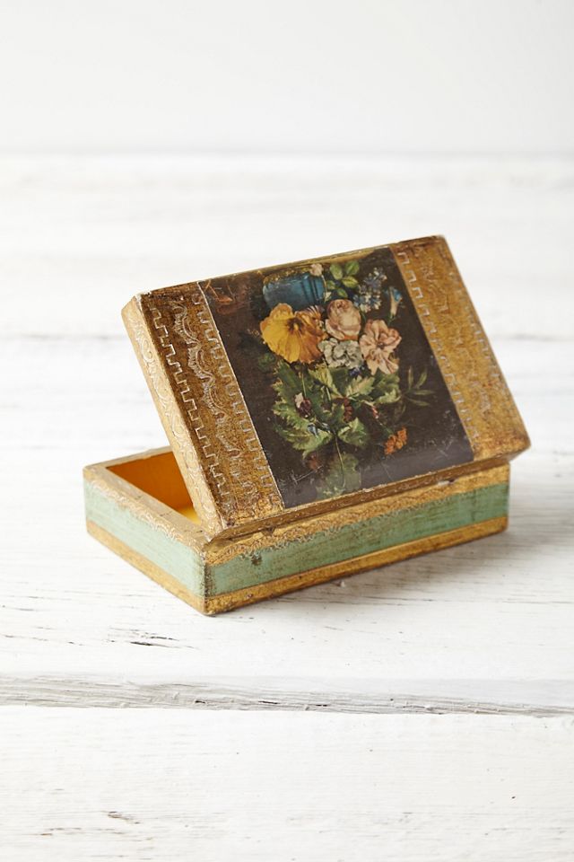 Vintage Wooden Jewelry Box #3
