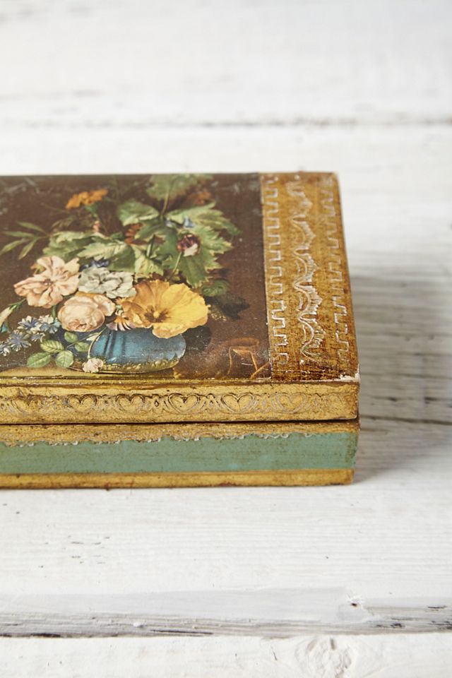 Vintage Wooden Jewelry Box #4