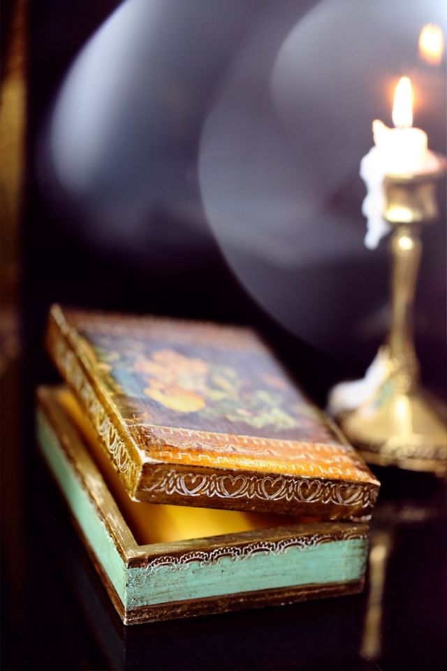 Vintage Wooden Jewelry Box #5