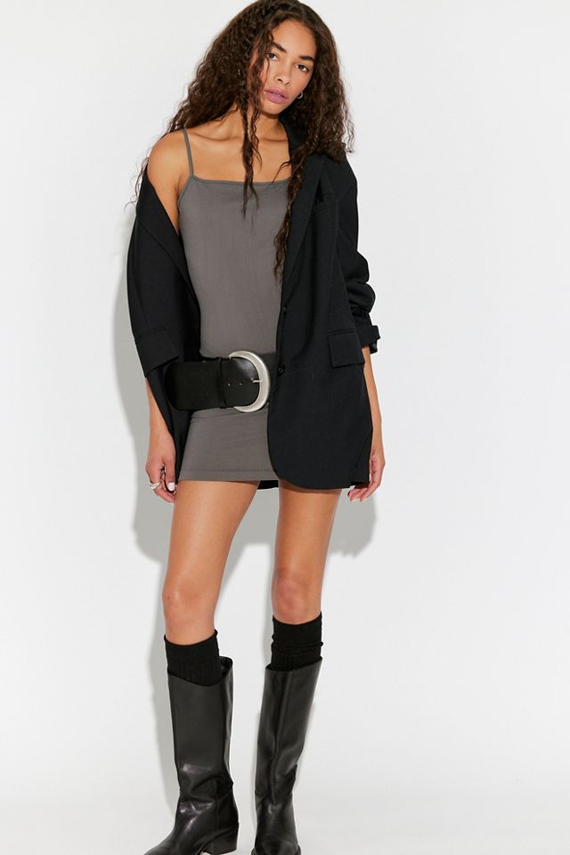 Robe nuisette courte sans coutures à dos échancré #5