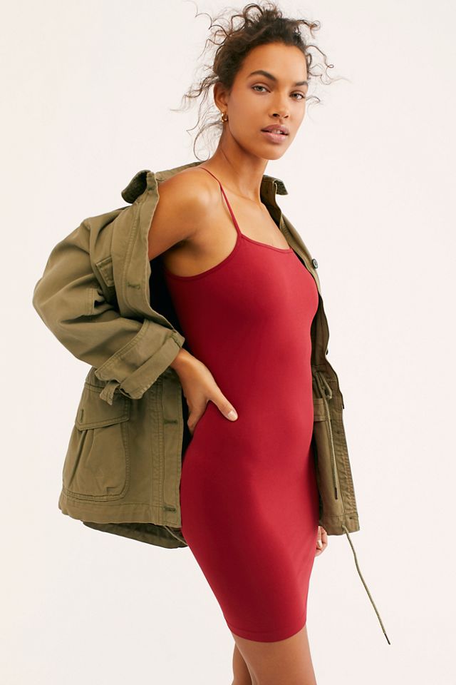 Seamless Low Back Mini Slip By Intimately At Free People, $30, Free People