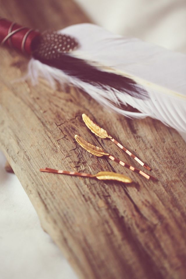 Feather Bobby Pin Set #4