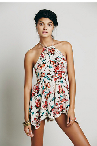 Printed Open Side Romper | Free People