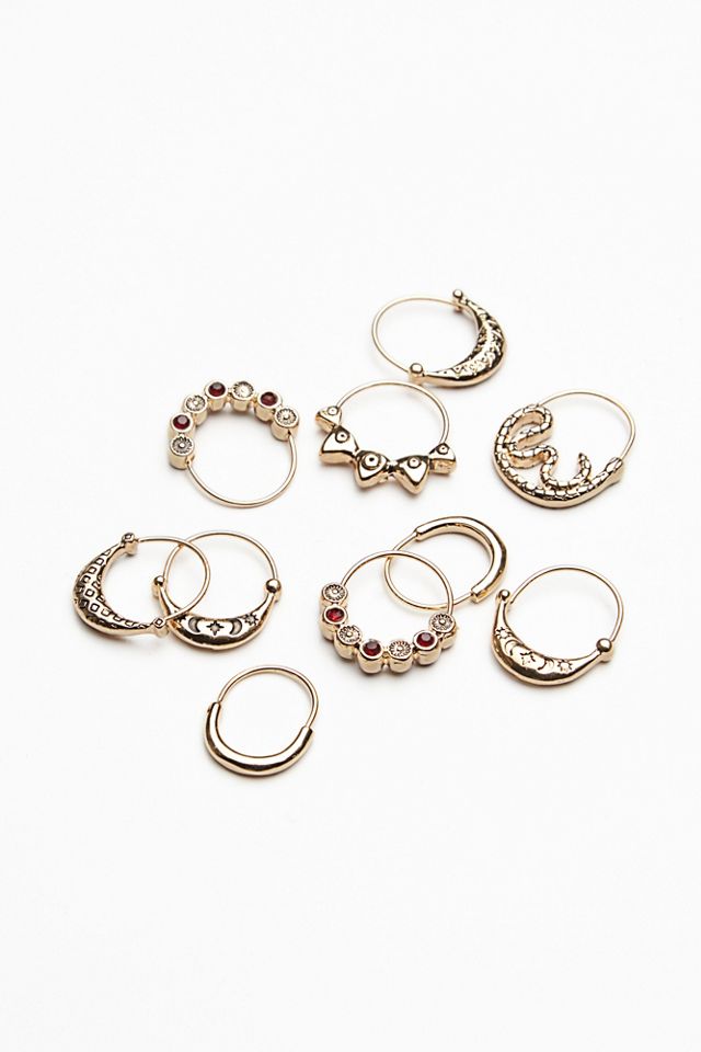 Stone Detail Hair Rings