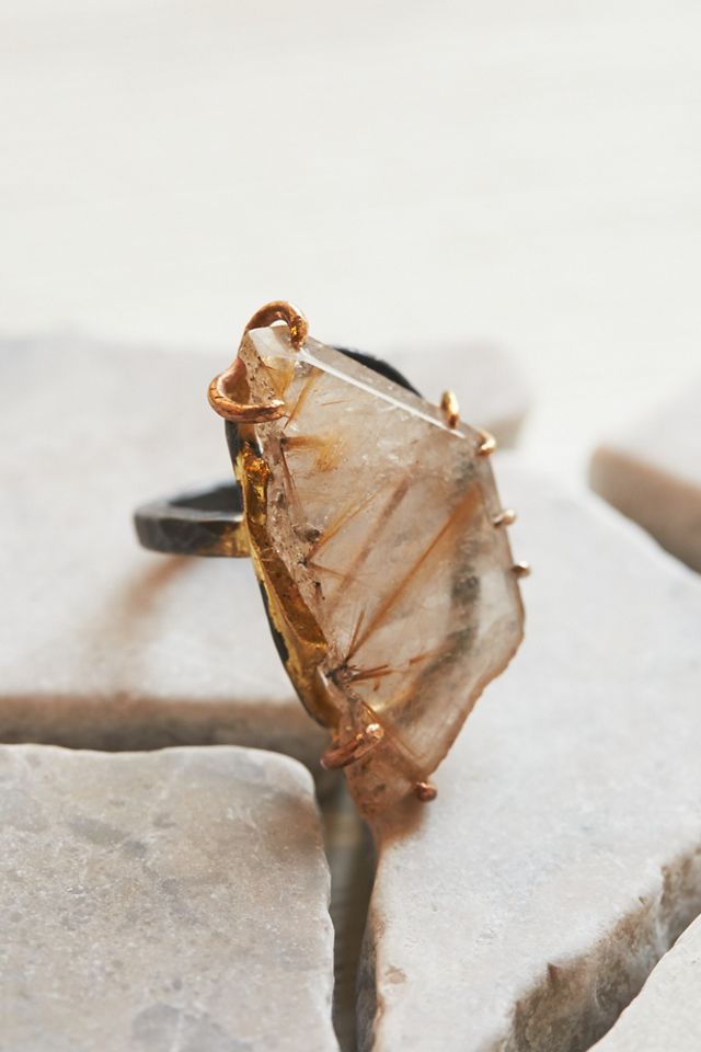 Rutilated Quartz Ring