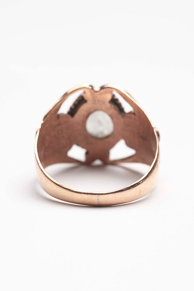 Moonstone Engraved Ring #1