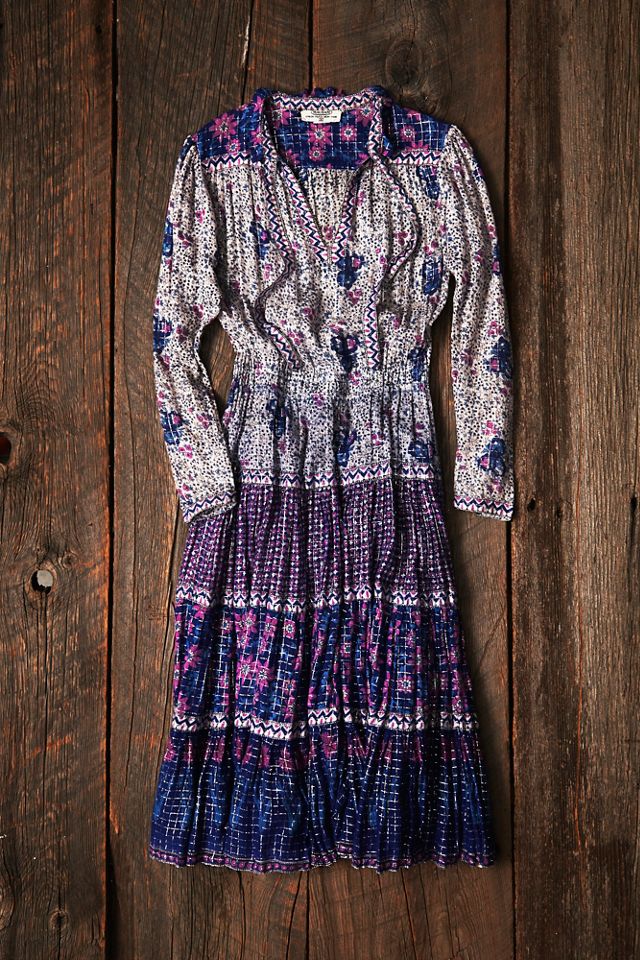 Vintage Indian Gauze Dress #1