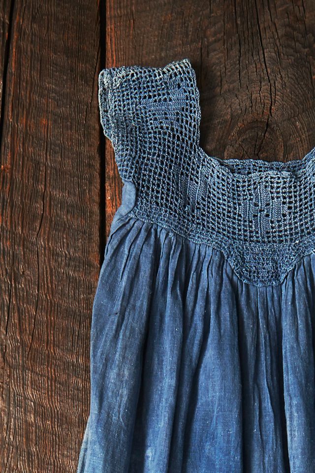 Vintage Overdyed Cotton Dress #1