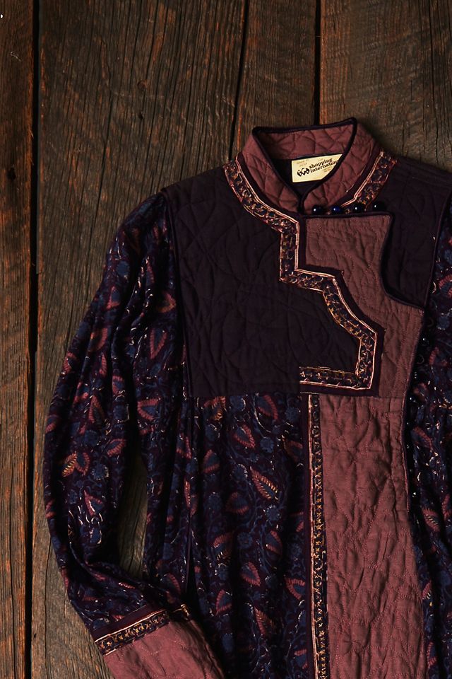 Vintage Quilted Paisley Dress #2