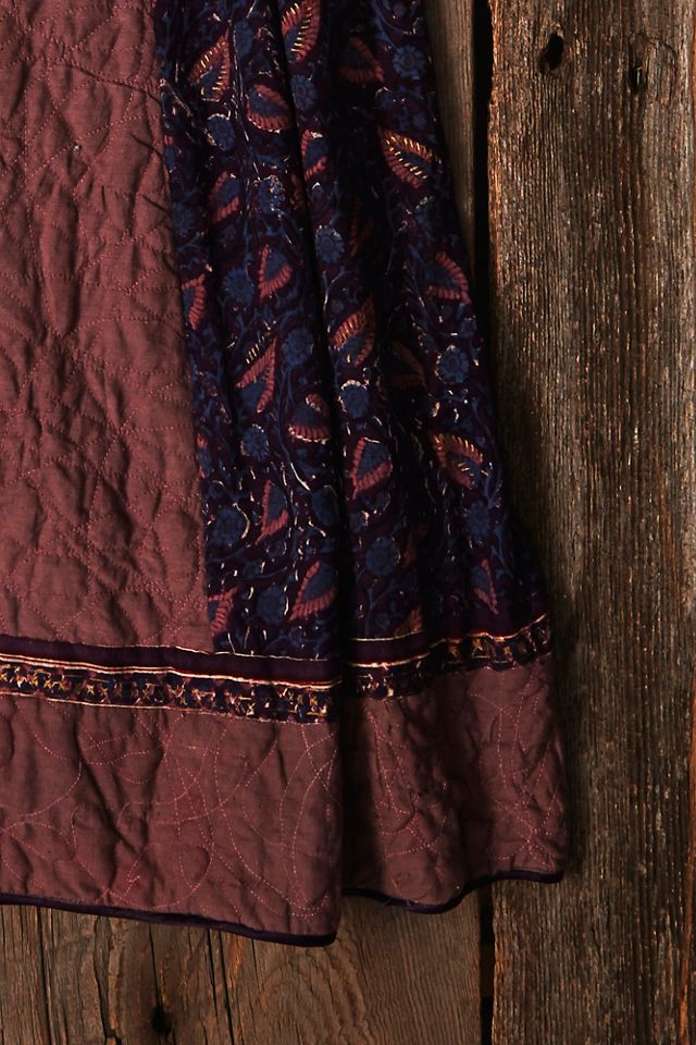 Vintage Quilted Paisley Dress #6