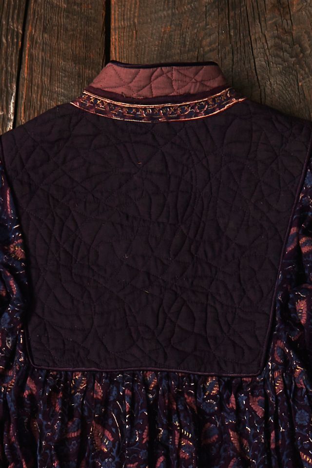 Vintage Quilted Paisley Dress #7