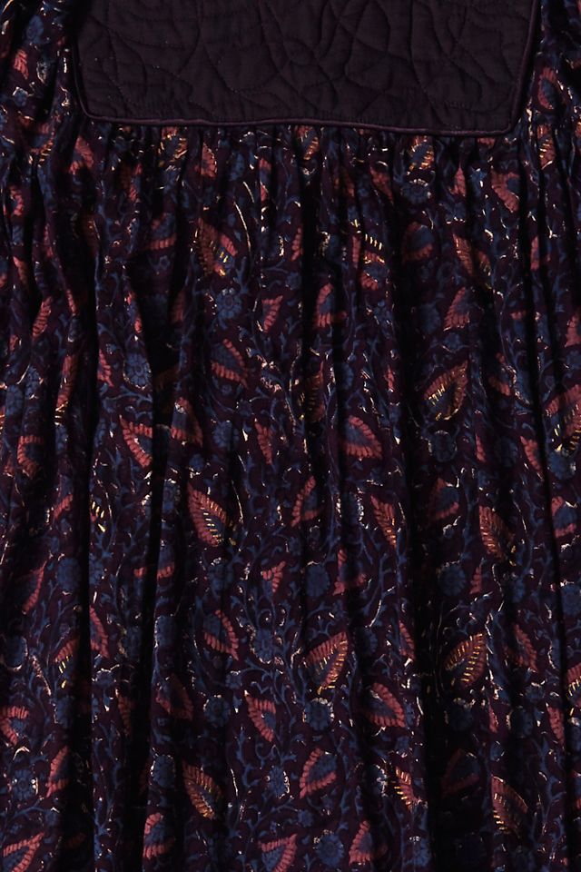 Vintage Quilted Paisley Dress #8