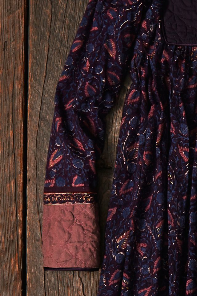 Vintage Quilted Paisley Dress #9