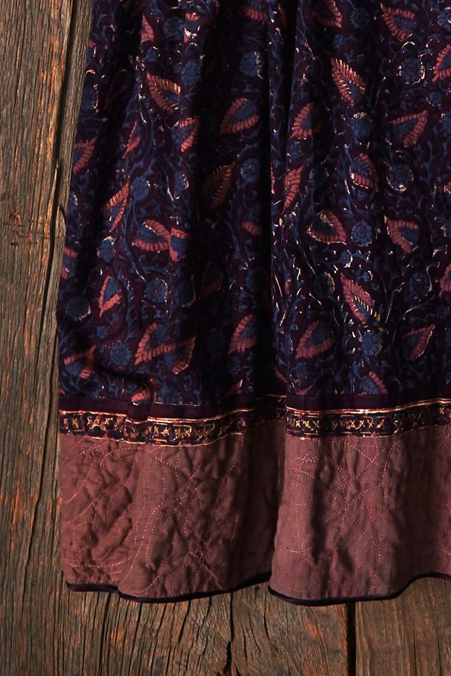 Vintage Quilted Paisley Dress #10