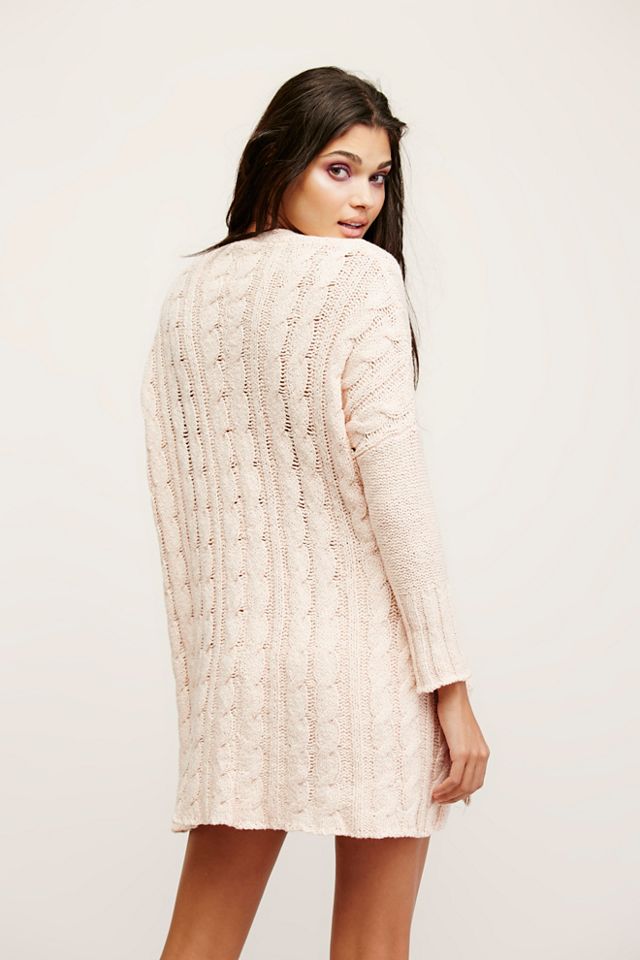 Easy Cable V neck Pullover #1