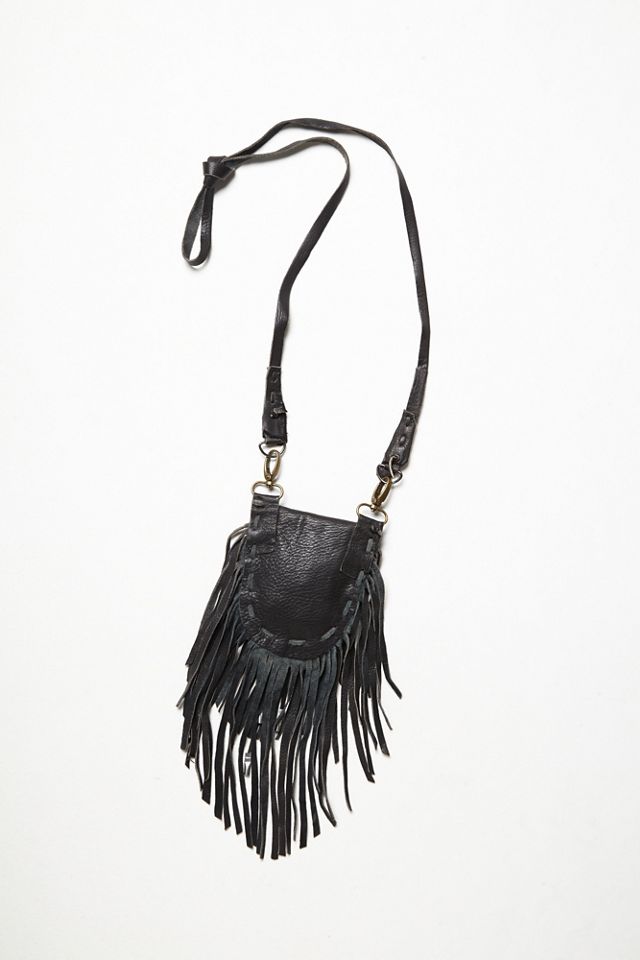 One-Of-A-Kind Leather Fringe Bag #2