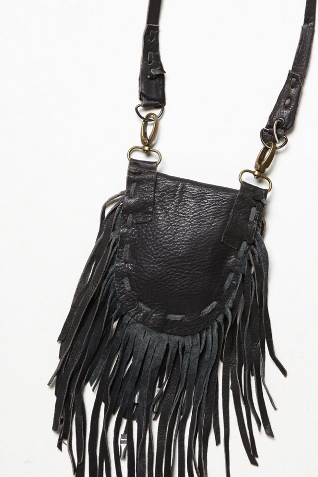 One-Of-A-Kind Leather Fringe Bag #4