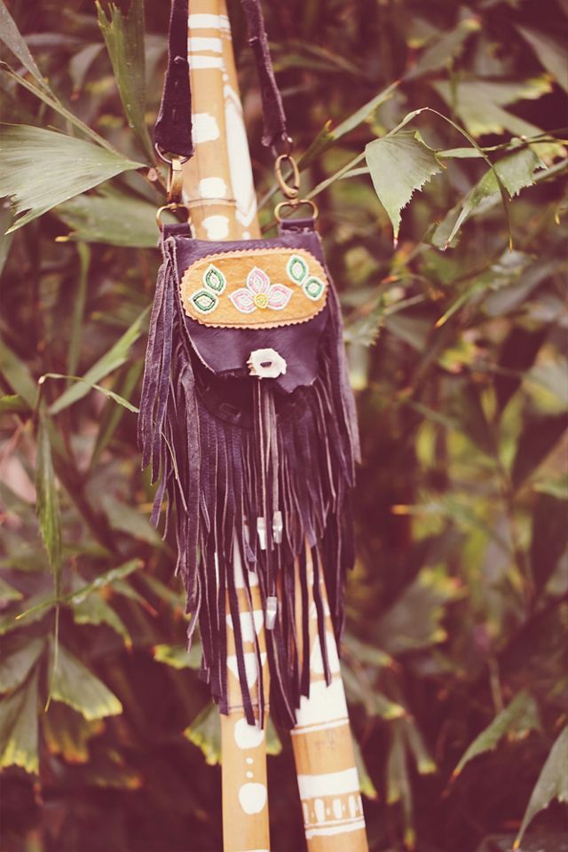 One-Of-A-Kind Leather Fringe Bag #5