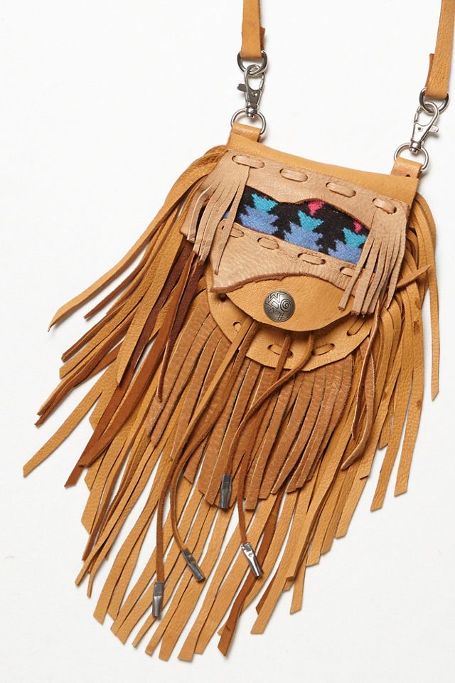 One-Of-A-Kind Leather Fringe Bag #3
