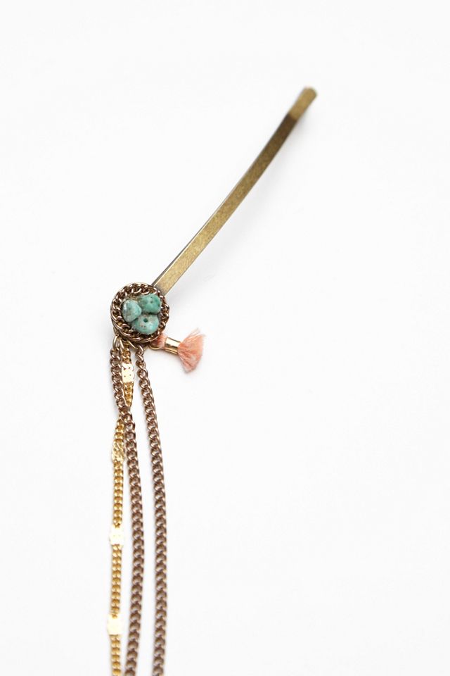 Draped Ear Cuff to Hair Chain #4