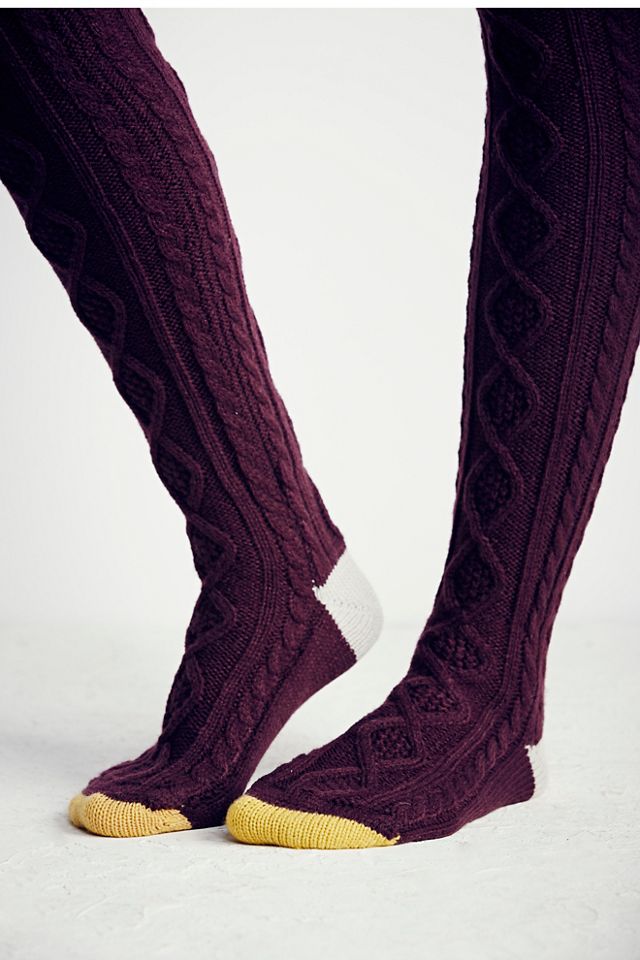 Hailey Cable Over the Knee Sock #4