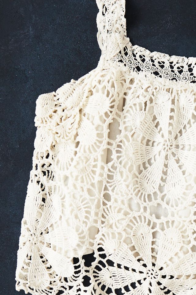 Vintage Handmade Lace Tank #2