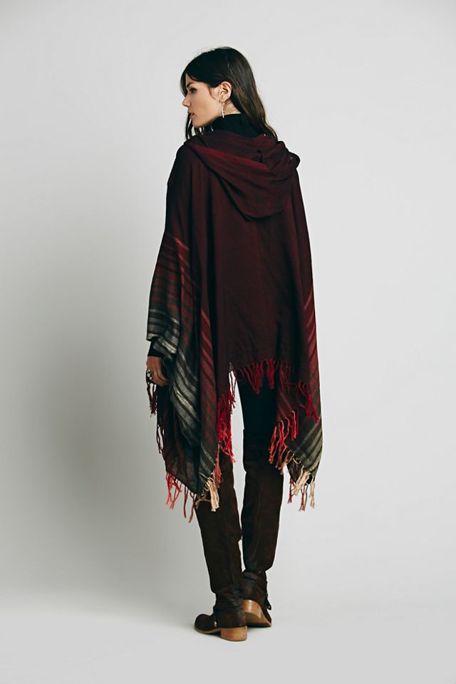 Linear Hooded Kimono #1