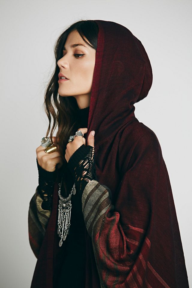 Linear Hooded Kimono #2