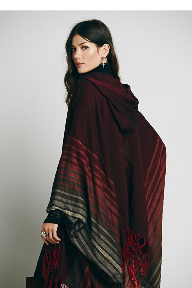 Linear Hooded Kimono #3