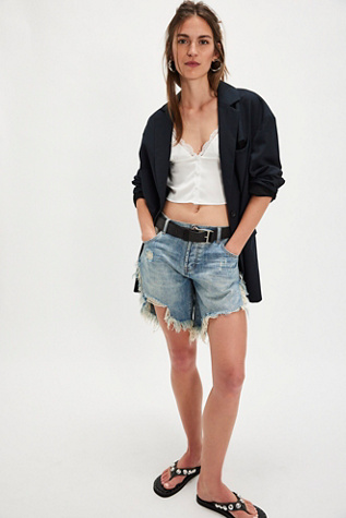 OneTeaspoon Frankies Cutoff Shorts at Free People in Light Wash, Size: 29