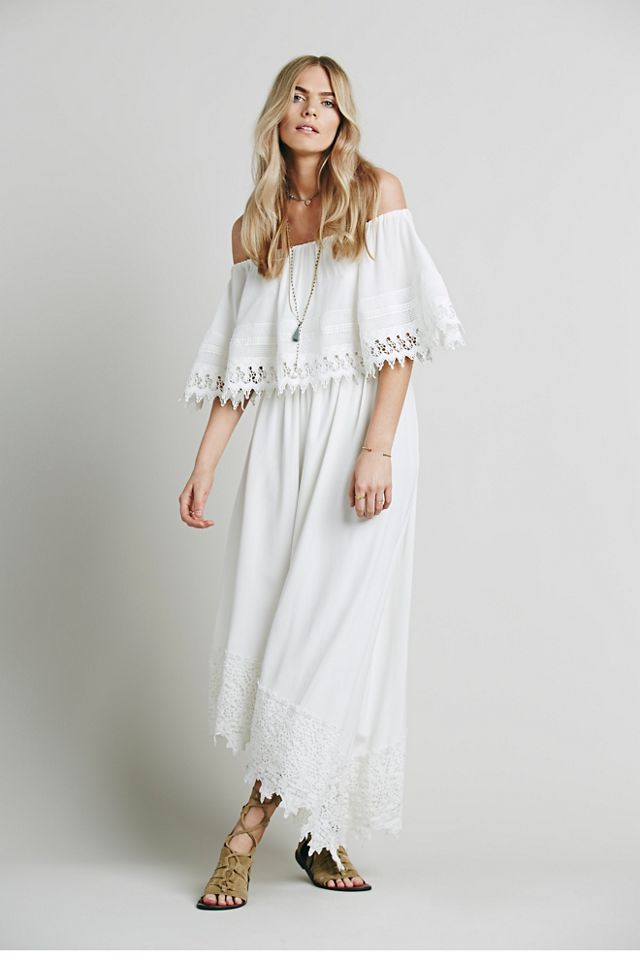 Free people off the best sale shoulder dress