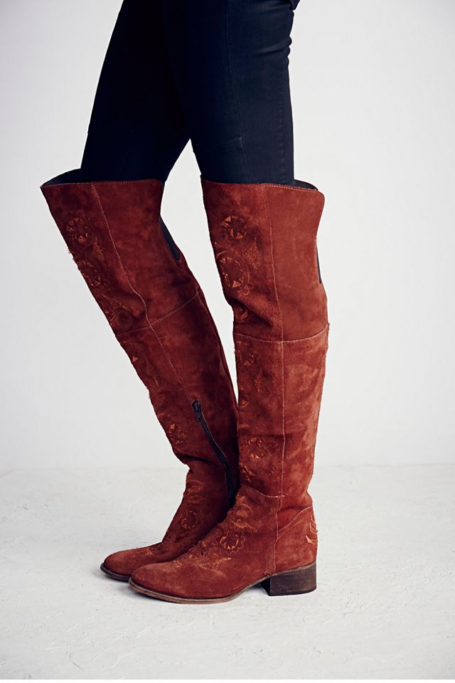 Free people red boots hotsell