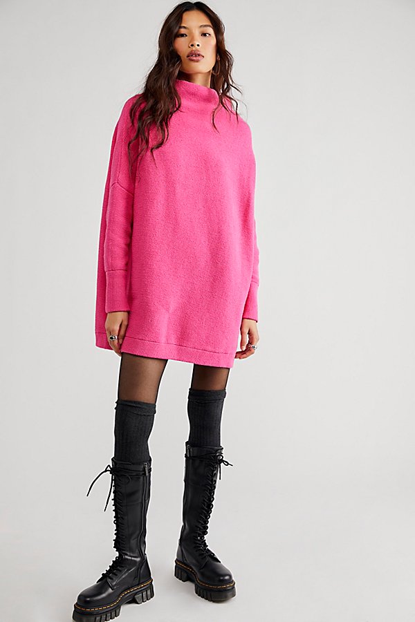 Free People Ottoman Slouchy Tunic In Raspberry Rose